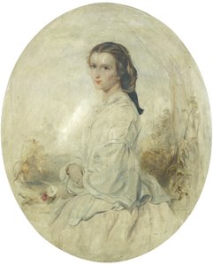 少女の肖像画 作： Thomas Crane